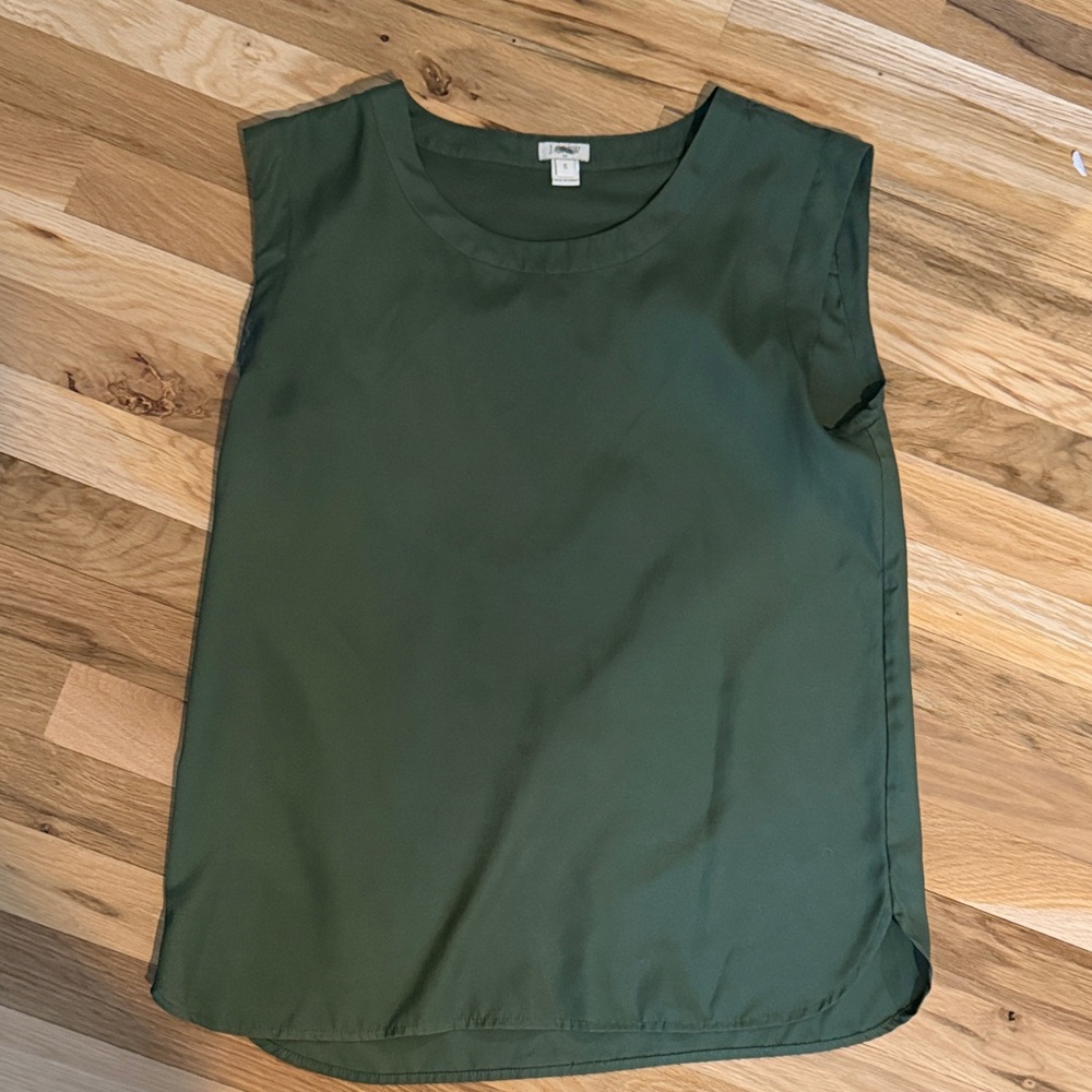 J Crew Olive Green Sleeveless Top